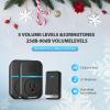 image:imageTECKNET Wireless Doorbell Plugthrough Door Bell IP66 Waterproof Doorbells 1300ft Cordless Rang Door Bell Ringer Wireless 60 Ringtones amp 5 Level Volume 0110 dB Doorbell Chime for HomeClassroomBlack