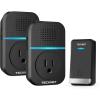image:imageTECKNET Wireless Doorbell Plugthrough Door Bell IP66 Waterproof Doorbells 1300ft Cordless Rang Door Bell Ringer Wireless 60 Ringtones amp 5 Level Volume 0110 dB Doorbell Chime for HomeClassroomBlack