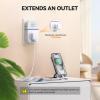 image:imageTECKNET Wireless Doorbell Plugthrough Door Bell IP66 Waterproof Doorbells 1300ft Cordless Rang Door Bell Ringer Wireless 60 Ringtones amp 5 Level Volume 0110 dB Doorbell Chime for HomeClassroomWhite
