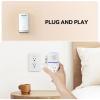 image:imageTECKNET Wireless Doorbell Plugthrough Door Bell IP66 Waterproof Doorbells 1300ft Cordless Rang Door Bell Ringer Wireless 60 Ringtones amp 5 Level Volume 0110 dB Doorbell Chime for HomeClassroomWhite