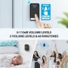 image:imageTECKNET Wireless Doorbell Plugthrough Door Bell IP66 Waterproof Doorbells 1300ft Cordless Rang Door Bell Ringer Wireless 60 Ringtones amp 5 Level Volume 0110 dB Doorbell Chime for HomeClassroomBlack