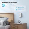 image:imageTECKNET Wireless Doorbell Plugthrough Door Bell IP66 Waterproof Doorbells 1300ft Cordless Rang Door Bell Ringer Wireless 60 Ringtones amp 5 Level Volume 0110 dB Doorbell Chime for HomeClassroomWhite
