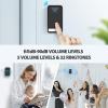 image:imageTECKNET Wireless Doorbell Plugthrough Door Bell IP66 Waterproof Doorbells 1300ft Cordless Rang Door Bell Ringer Wireless 60 Ringtones amp 5 Level Volume 0110 dB Doorbell Chime for HomeClassroomBlack