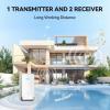 image:imageTECKNET Wireless Doorbell Plugthrough Door Bell IP66 Waterproof Doorbells 1300ft Cordless Rang Door Bell Ringer Wireless 60 Ringtones amp 5 Level Volume 0110 dB Doorbell Chime for HomeClassroomWhite