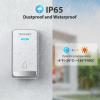 image:imageTECKNET Wireless Doorbell Plugthrough Door Bell IP66 Waterproof Doorbells 1300ft Cordless Rang Door Bell Ringer Wireless 60 Ringtones amp 5 Level Volume 0110 dB Doorbell Chime for HomeClassroomWhite