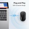 image:imageTECKNET Wireless Mouse for Laptop 24GHz Computer Mouse 3 Adjustable DPI Office Cordless USB Mice with ReceiverSmall to Medium Sized Hands Compatible with PC Laptop DesktopOffWhiteBlack