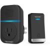 image:imageTECKNET Wireless Doorbell Plugthrough Door Bell IP66 Waterproof Doorbells 1300ft Cordless Rang Door Bell Ringer Wireless 60 Ringtones amp 5 Level Volume 0110 dB Doorbell Chime for HomeClassroomBlack