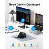 image:imageTECKNET Ergonomic Mouse Wireless Bluetooth Vertical Mouse BT5330 amp 24G Rechargeable 4800 DPI Optical Mouse with 6 Adjustable DPI Quiet Clicks USB A Receiver 6 Buttons  Wide CompatibilityBlack