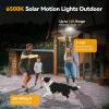 image:imageTECKNET Solar Street Lights Outdoor Waterproof  Dusk to Dawn Solar Powered Street Lights IP66 Pole amp Wall with Motion Sensor amp Remote 3 Work Mode Security Light for Driveway Yard Garage 2 Pack2 Pack