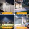 image:imageTECKNET Solar Street Lights Outdoor Waterproof  Dusk to Dawn Solar Powered Street Lights IP66 Pole amp Wall with Motion Sensor amp Remote 3 Work Mode Security Light for Driveway Yard Garage 2 Pack2 Pack