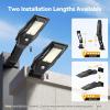 image:imageTECKNET Solar Street Lights Outdoor Waterproof  Dusk to Dawn Solar Powered Street Lights IP66 Pole amp Wall with Motion Sensor amp Remote 3 Work Mode Security Light for Driveway Yard Garage 2 Pack2 Pack