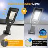 image:imageTECKNET Solar Street Lights Outdoor Waterproof  Dusk to Dawn Solar Powered Street Lights IP66 Pole amp Wall with Motion Sensor amp Remote 3 Work Mode Security Light for Driveway Yard Garage 2 Pack2 Pack