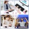 image:imageErgonomic Mouse Pad with Wrist RestKeyboard Pad and Mousepad with Wrist SupportMassage Design Effectively Relieves Carpal Tunnel Syndrome Suitable for Computers and LaptopsPink White