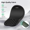 image:imageErgonomic Mouse Pad with Wrist RestKeyboard Pad and Mousepad with Wrist SupportMassage Design Effectively Relieves Carpal Tunnel Syndrome Suitable for Computers and LaptopsBlack
