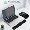 image:imageErgonomic Mouse Pad with Wrist RestKeyboard Pad and Mousepad with Wrist SupportMassage Design Effectively Relieves Carpal Tunnel Syndrome Suitable for Computers and LaptopsBlack