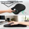 image:imageErgonomic Mouse Pad with Wrist RestKeyboard Pad and Mousepad with Wrist SupportMassage Design Effectively Relieves Carpal Tunnel Syndrome Suitable for Computers and LaptopsBlack