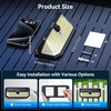 image:imageTECKNET 495 LED Solar Lights Outdoor Waterproof IP66 300 Wide Angle amp 3 Lighting Modes Motion Sensor Outdoor Lights Solar Powered Flood Wall Lights for Yard Patio Garage4 Pack