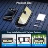 image:imageTECKNET 495 LED Solar Lights Outdoor Waterproof IP66 300 Wide Angle amp 3 Lighting Modes Motion Sensor Outdoor Lights Solar Powered Flood Wall Lights for Yard Patio Garage2 Pack
