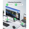 image:imageTECKNET Rechargeable Bluetooth Mouse  USB  BT50  BT30  Wireless Mouse Ergonomic 4Way Scroll Wheel Computer Mice 6Level 4800 DPI Silent Mice MultiDevice for ComputerLaptopMacBook GreyIron Gray