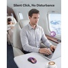 image:imageTECKNET Rechargeable Bluetooth Mouse  USB  BT50  BT30  Wireless Mouse Ergonomic 4Way Scroll Wheel Computer Mice 6Level 4800 DPI Silent Mice MultiDevice for ComputerLaptopMacBook GreyPurple