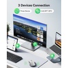 image:imageTECKNET Rechargeable Bluetooth Mouse  USB  BT50  BT30  Wireless Mouse Ergonomic 4Way Scroll Wheel Computer Mice 6Level 4800 DPI Silent Mice MultiDevice for ComputerLaptopMacBook GreyWhite