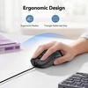 image:imageTECKNET Wired Mouse  USB Corded Mouse with RGB Backlit Full Size Optical Silent Mouse with Side ButtonsLED Plug and Play Wired Connection Office Mice for DesktopPCLaptopBlack