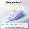 image:imageTECKNET Wired Mouse  USB Corded Mouse with RGB Backlit Full Size Optical Silent Mouse with Side ButtonsLED Plug and Play Wired Connection Office Mice for DesktopPCLaptopLight Purple