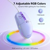 image:imageTECKNET Wired Mouse  USB Corded Mouse with RGB Backlit Full Size Optical Silent Mouse with Side ButtonsLED Plug and Play Wired Connection Office Mice for DesktopPCLaptopPurple