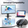 image:imageTECKNET Wired Mouse  USB Corded Mouse with RGB Backlit Full Size Optical Silent Mouse with Side ButtonsLED Plug and Play Wired Connection Office Mice for DesktopPCLaptopGrey
