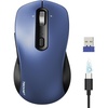 image:imageTECKNET Rechargeable Bluetooth Mouse  USB  BT50  BT30  Wireless Mouse Ergonomic 4Way Scroll Wheel Computer Mice 6Level 4800 DPI Silent Mice MultiDevice for ComputerLaptopMacBook GreyBlue