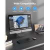 image:imageTECKNET 24G Wireless Keyboard  Mini Compact Keyboard with Media Hotkeys