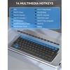 image:imageTECKNET 24G Wireless Keyboard  Mini Compact Keyboard with Media Hotkeys