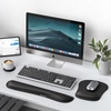 image:imageTECKNET 3in1 Mouse Pad with Wrist Rest amp Keyboard Pad Set  Memory Foam Keyboard and Mouse pad for Desk Laptop Computer  Mousepads amp Wrist Rests for Office or GamingBlack