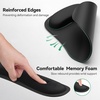 image:imageTECKNET 3in1 Mouse Pad with Wrist Rest amp Keyboard Pad Set  Memory Foam Keyboard and Mouse pad for Desk Laptop Computer  Mousepads amp Wrist Rests for Office or GamingBlack