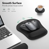 image:imageTECKNET 3in1 Mouse Pad with Wrist Rest amp Keyboard Pad Set  Memory Foam Keyboard and Mouse pad for Desk Laptop Computer  Mousepads amp Wrist Rests for Office or GamingBlack