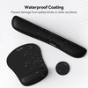 image:imageTECKNET 3in1 Mouse Pad with Wrist Rest amp Keyboard Pad Set  Memory Foam Keyboard and Mouse pad for Desk Laptop Computer  Mousepads amp Wrist Rests for Office or GamingBlack