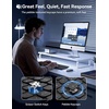 image:imageTECKNET Bluetooth Wireless Rechargeable Keyboard Multi Device Free Switching BT5024GWired Quiet Typing UltraSlim Full Size with Numpad for MacWindowsAndroidDesktopPC Stable ConnectionBlack