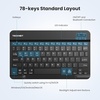 image:imageTECKNET Bluetooth iPad Keyboard Mini Portable Keyboard with Backlit Slim Quiet Keyboard Rechargeable Wireless Keyboard for iPad A16 11th 10th Generation iPad Pro Air Computer for All iOSAndroid