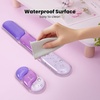 image:imageTECKNET Clear Gel Wrist Rest for Computer Keyboard Ergonomic Gel Keyboard Wrist Rest Set for Typing Pain Relief Comfortable Silicone Wrist Support Pad for OfficeComputerLaptopGaming TransparentPurple