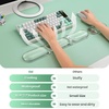 image:imageTECKNET Clear Gel Wrist Rest for Computer Keyboard Ergonomic Gel Keyboard Wrist Rest Set for Typing Pain Relief Comfortable Silicone Wrist Support Pad for OfficeComputerLaptopGaming TransparentTransparent