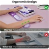 image:imageTECKNET Clear Gel Wrist Rest for Computer Keyboard Ergonomic Gel Keyboard Wrist Rest Set for Typing Pain Relief Comfortable Silicone Wrist Support Pad for OfficeComputerLaptopGaming TransparentPurple