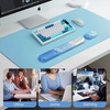 image:imageTECKNET Clear Gel Wrist Rest for Computer Keyboard Ergonomic Gel Keyboard Wrist Rest Set for Typing Pain Relief Comfortable Silicone Wrist Support Pad for OfficeComputerLaptopGaming TransparentBlue
