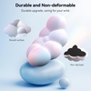 image:imageTECKNET Cloud Keyboard Wrist Rest Set Cloud Wrist Rest with NonSlip Base PU Leather Wrist Pad for Keyboard with Ergonomic Memory Foam for Computer Laptop Office Gaming and Pain Relief WhiteRainbow