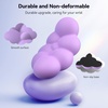 image:imageTECKNET Cloud Keyboard Wrist Rest Set Cloud Wrist Rest with NonSlip Base PU Leather Wrist Pad for Keyboard with Ergonomic Memory Foam for Computer Laptop Office Gaming and Pain Relief WhitePurple