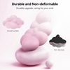 image:imageTECKNET Cloud Keyboard Wrist Rest Set Cloud Wrist Rest with NonSlip Base PU Leather Wrist Pad for Keyboard with Ergonomic Memory Foam for Computer Laptop Office Gaming and Pain Relief WhiteGradient Pink
