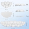image:imageTECKNET Cloud Keyboard Wrist Rest Set Cloud Wrist Rest with NonSlip Base PU Leather Wrist Pad for Keyboard with Ergonomic Memory Foam for Computer Laptop Office Gaming and Pain Relief WhiteWhite