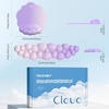 image:imageTECKNET Cloud Mouse Pad with Wrist Rest Ergonomic Cloud Wrist Rest with NonSlip Base PU Leather Memory Foam Mouse Pad Wrist Support for Keyboard and Mouse Pain Relief for Typing Gaming WhitePurple