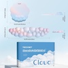 image:imageTECKNET Cloud Mouse Pad with Wrist Rest Ergonomic Cloud Wrist Rest with NonSlip Base PU Leather Memory Foam Mouse Pad Wrist Support for Keyboard and Mouse Pain Relief for Typing Gaming WhiteRainbow
