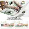 image:imageTECKNET Gel Mouse Pad and Keyboard Wrist Rest Set  Ergonomic Mouse