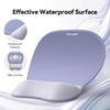 image:imageTECKNET Gel Mouse Pad with Wrist Rest 3 in 1 Keyboard Wrist Rest for Pain Relief NonSlip PU Base amp Easy Typing Ergonomic Mousepad Set for Office amp HomeBlackPurple